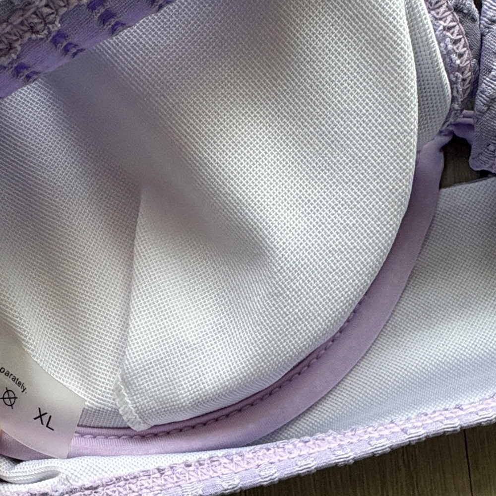Lilac Ribbed Two-Piece Bikini Set - Picture 3 of 3